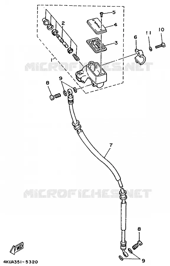 POMP VOOR Yamaha MOTO 535 1995 VIRAGO  XV535S (UP)