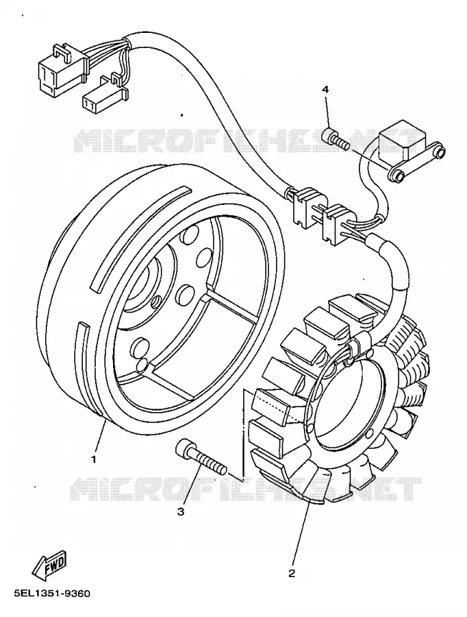 DYNAMO Yamaha MOTO 1100 1999 DRAGSTAR  XVS1100