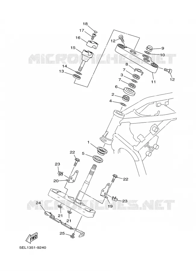 STUUR Yamaha MOTO 1100 2000 DRAGSTAR  XVS1100
