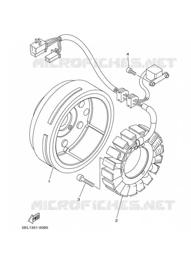 DYNAMO Yamaha MOTO 1100 2003 DRAGSTAR  XVS1100A