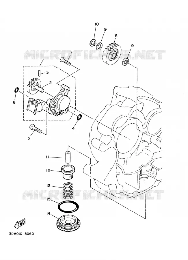 OLIEPOMP Yamaha MOTO 125 2002 DRAGSTAR  XVS125