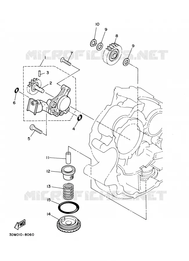 OLIEPOMP Yamaha MOTO 250 2002 DRAGSTAR  XVS250