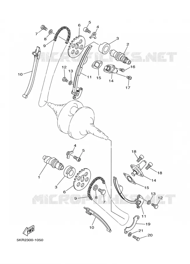 NOKKENAS / KETTING Yamaha MOTO 250 2004 DRAGSTAR  XVS250