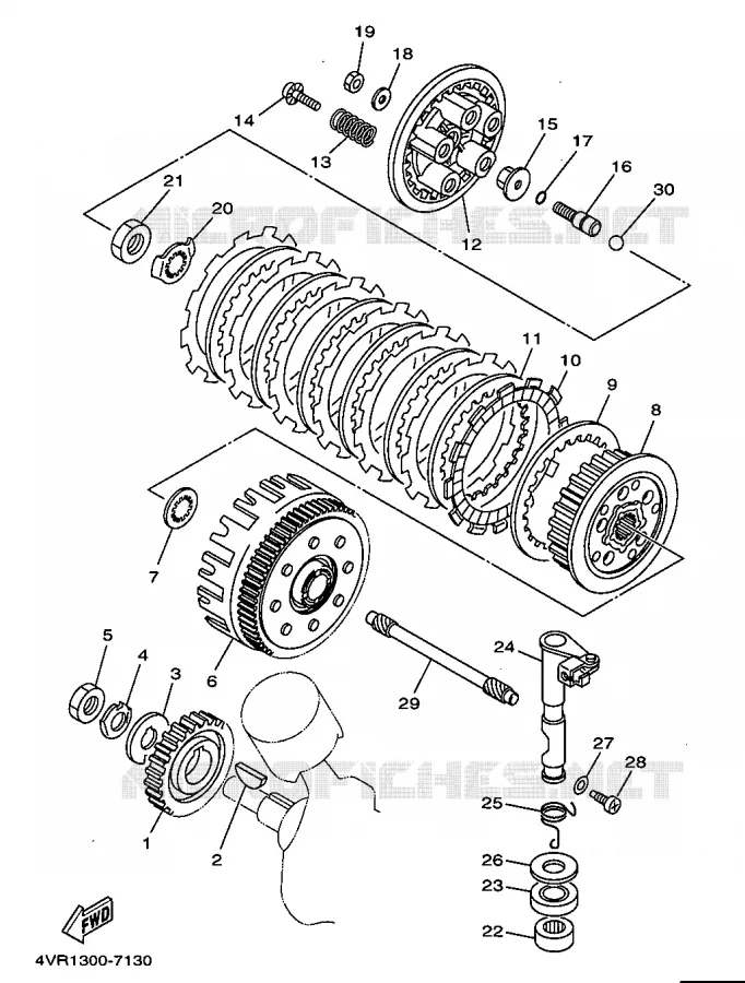 STARTMOTOR KOPPELINGS Yamaha MOTO 650 1997 DRAGSTAR  XVS650