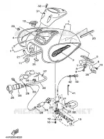 BENZINE TANK voor Yamaha XVS650 1998
