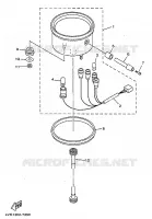 TELLERSET voor Yamaha XVS650 1998