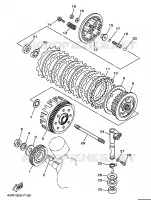 STARTMOTOR KOPPELINGS voor Yamaha XVS650 1998