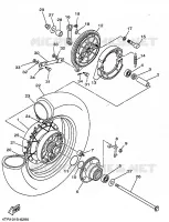 ACHTERWIEL voor Yamaha XVS650 1998