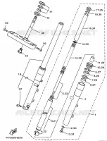 VOORVORK voor Yamaha XVS650 1998