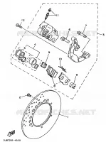 VOORWIEL / REMKLAUW voor Yamaha XVS650 1998