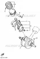 KRUKAS / ZUIGER voor Yamaha XVS650 1999