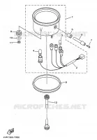 TELLERSET voor Yamaha XVS650 1999