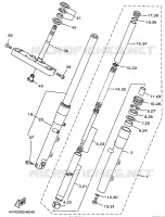 VOORVORK voor Yamaha XVS650 1999