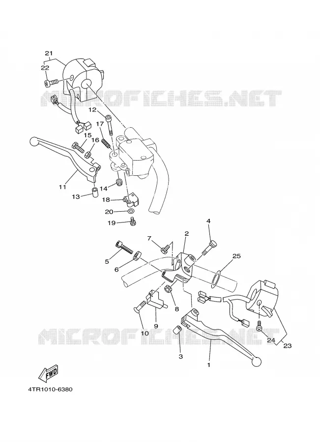 STUURSCHAKELAAR / HEVEL Yamaha MOTO 650 2000 DRAGSTAR  XVS650