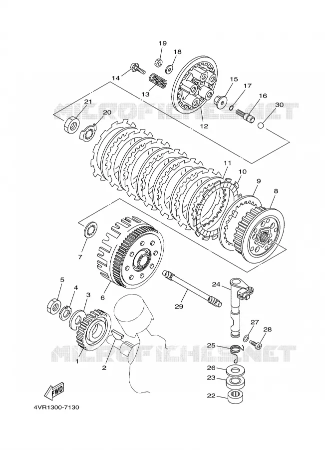 STARTMOTOR KOPPELINGS Yamaha MOTO 650 2001 DRAGSTAR  XVS650