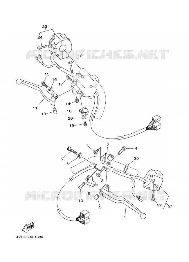 STUURSCHAKELAAR / HEVEL Yamaha MOTO 650 2002 DRAGSTAR  XVS650