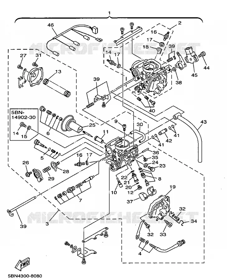 CARBURATEUR  Yamaha MOTO 650 1998 DRAGSTAR  XVS650A