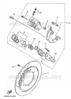 REMKLAUW VOOR voor Yamaha DRAGSTAR 650 CLASSIC 1999