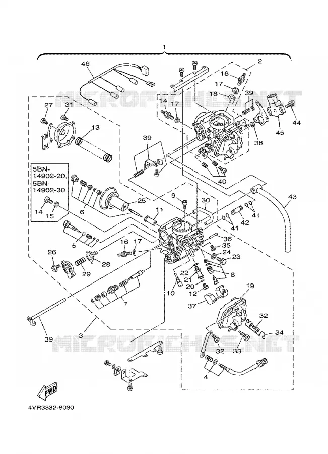 CARBURATEUR  Yamaha MOTO 650 2000 DRAGSTAR  XVS650A