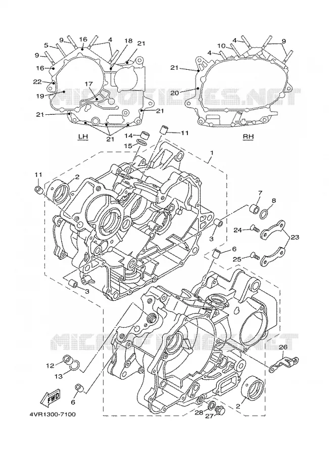 CARTERDELEN Yamaha MOTO 650 2000 DRAGSTAR  XVS650A