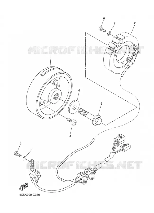DYNAMO Yamaha MOTO 650 2004 DRAGSTAR  XVS650A