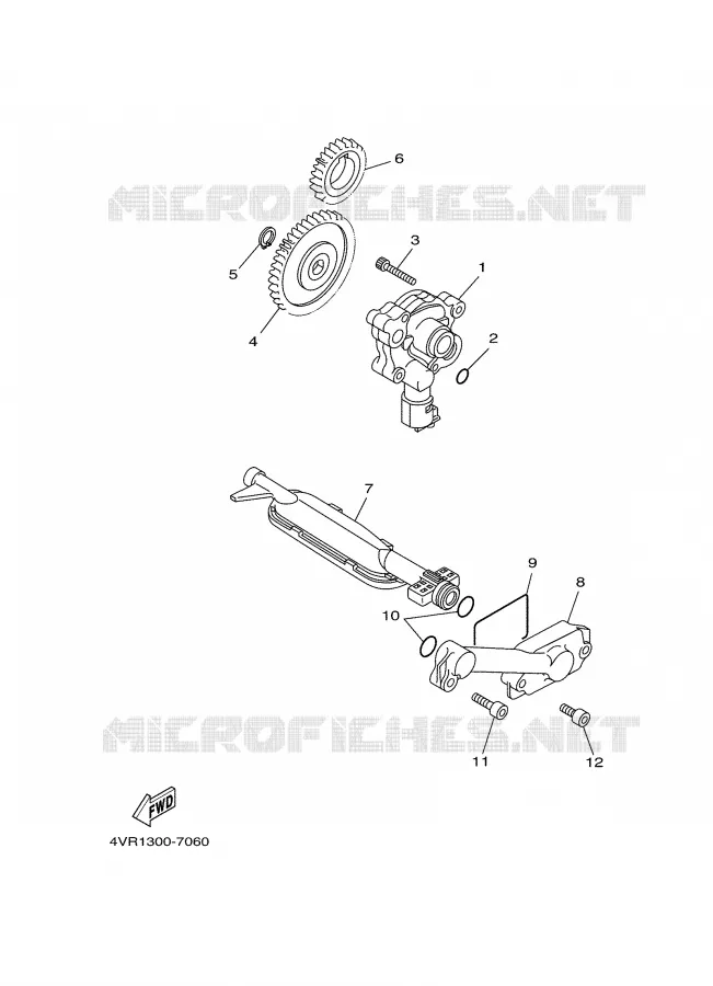 OLIEPOMP Yamaha MOTO 650 2006 DRAGSTAR  XVS650A