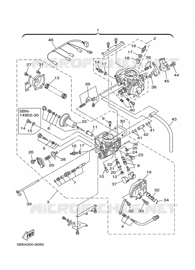 CARBURATEUR  Yamaha MOTO 650 1999 DRAGSTAR  XVS650A