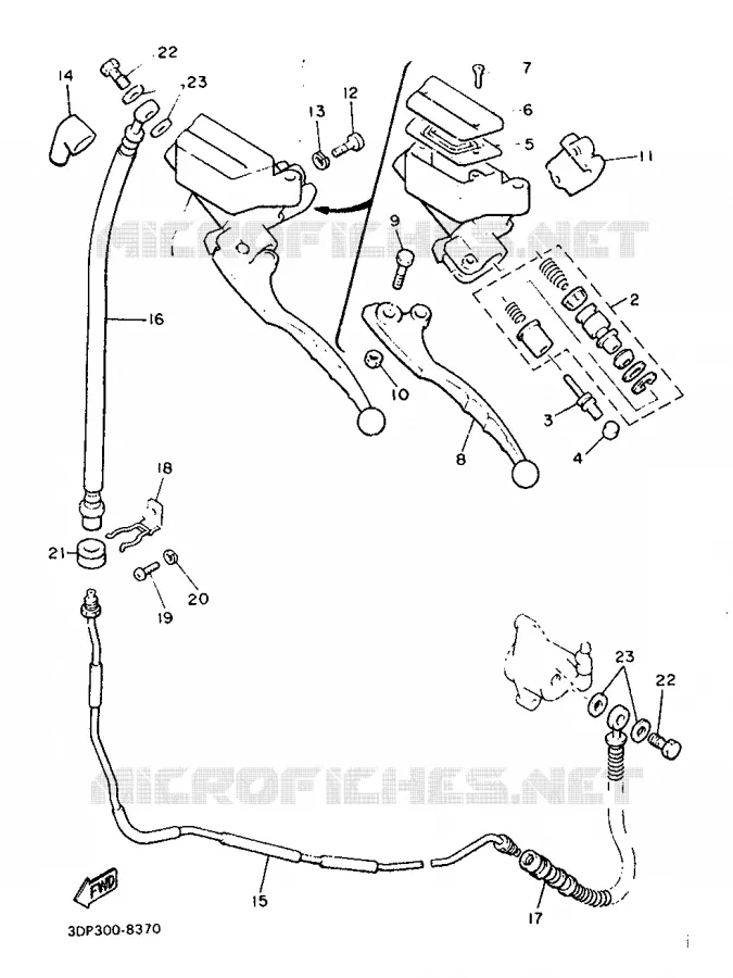POMP VOOR 2 Yamaha MOTO 1300 1988 ROYALE VENTURE  XVZ12TD