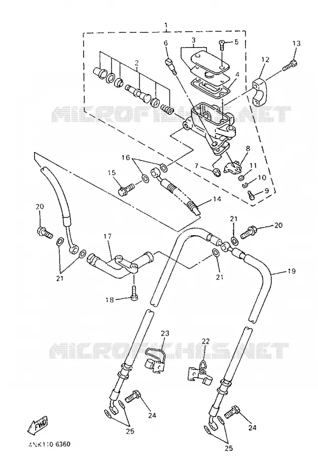 POMP VOOR Yamaha MOTO 1300 1997 ROYALSTAR  XVZ1300A