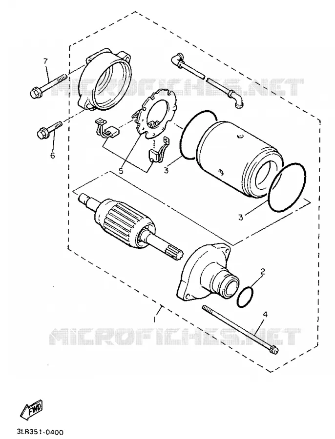 STARTMOTOR Yamaha MOTO 1300 1997 ROYALSTAR  XVZ1300A