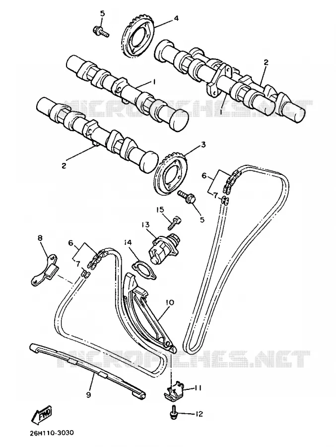 NOKKENAS / KETTING Yamaha MOTO 1300 1997 ROYALSTAR  XVZ1300A