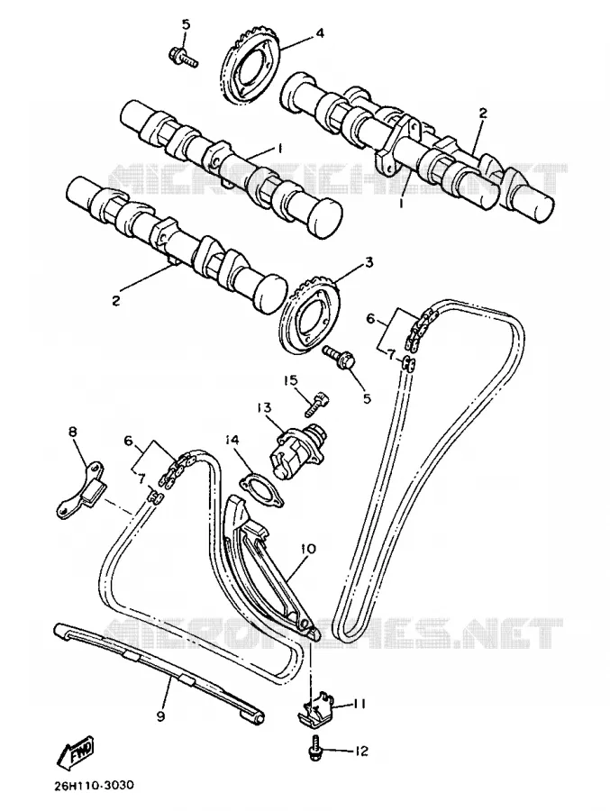 NOKKENAS / KETTING Yamaha MOTO 1300 1998 ROYALSTAR  XVZ1300A