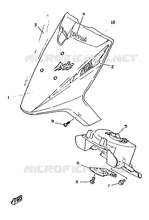 SPATBORD Yamaha SCOOTER 50 1995 YA  YA50R