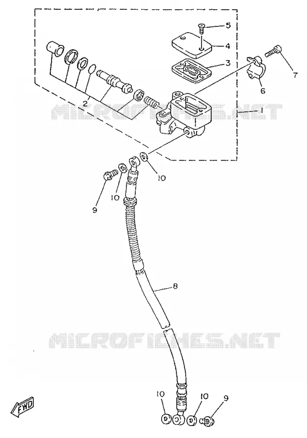 POMP VOOR Yamaha SCOOTER 50 1996 YA  YA50R