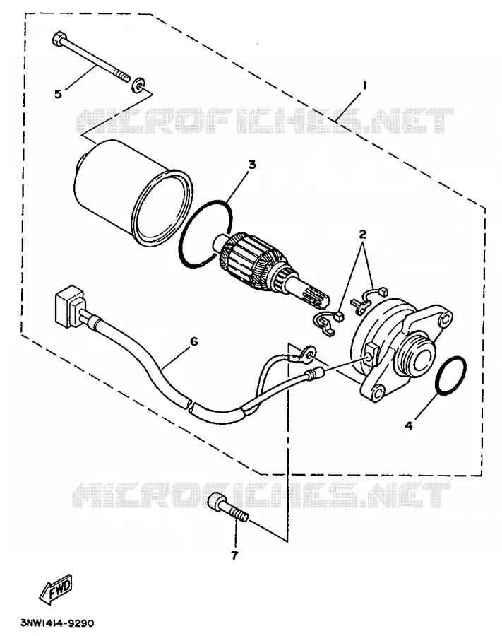 STARTMOTOR Yamaha SCOOTER 50 1995 YA  YA50TA