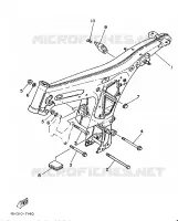 FRAME voor Yamaha YB100 1987