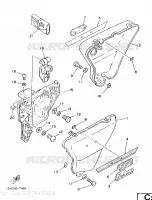 KUIPDEEL DEKSEL   OLIE RESERVOIR voor Yamaha YB100 1987