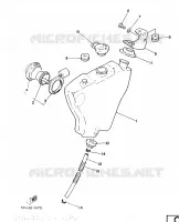 BENZINE TANK voor Yamaha YB100 1987