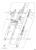 VOORVORK voor Yamaha YB100 1987