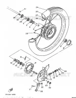 VOORWIEL voor Yamaha YB100 1987