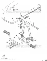 STANDAARD / VOETSTEUN voor Yamaha YB100 1987