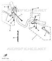 STUURSCHAKELAAR / HEVEL voor Yamaha YB100 1987