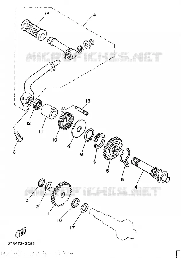 STARTMOTOR Yamaha MOTO 100 1987 YB  YB100