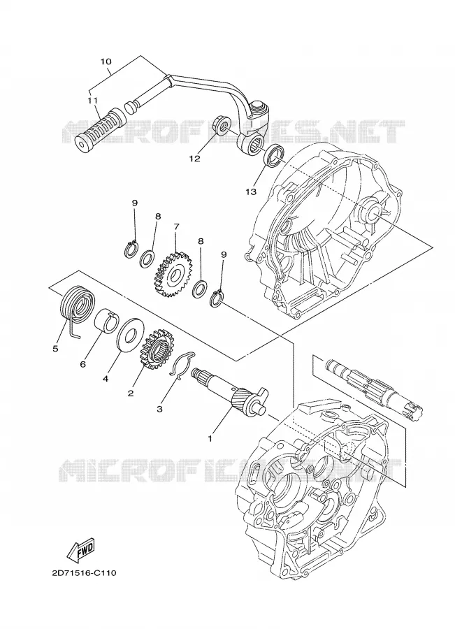 STARTMOTOR Yamaha MOTO 125 2005 YBR  YBR125ED