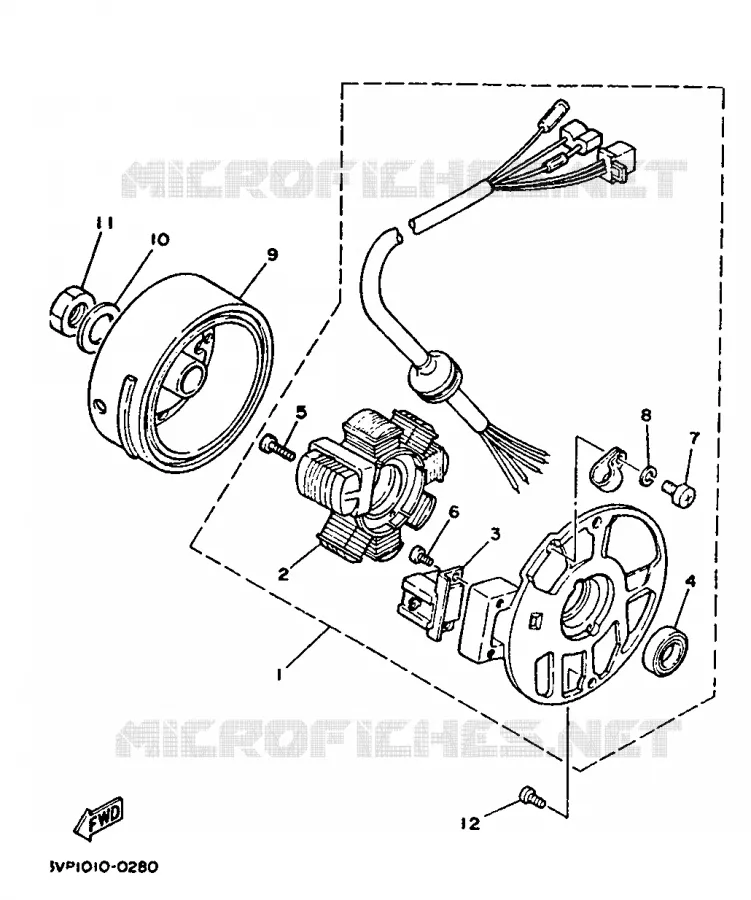 DYNAMO Yamaha SCOOTER 50 1993 EVOLIS  YE50