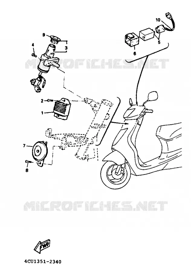 ELECTRISCH 1 Yamaha SCOOTER 50 1993 EVOLIS  YE50