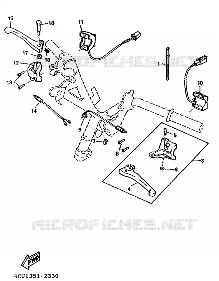 STUURSCHAKELAAR / HEVEL Yamaha SCOOTER 80 1995 ZEST  YE80