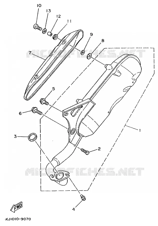 UITLAAT Yamaha SCOOTER 80 1995 ZEST  YE80