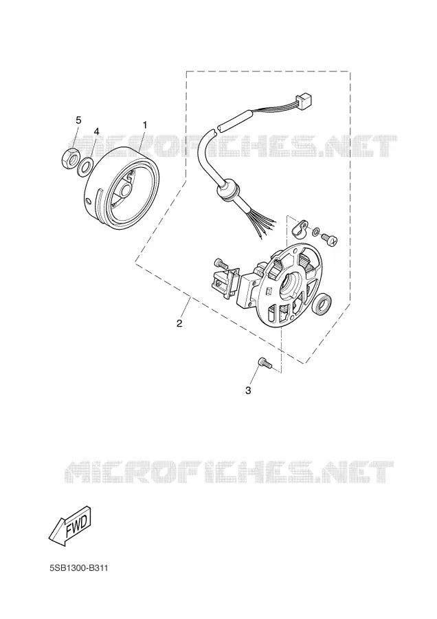 DYNAMO Yamaha SCOOTER 50 2006 WHY  YH50