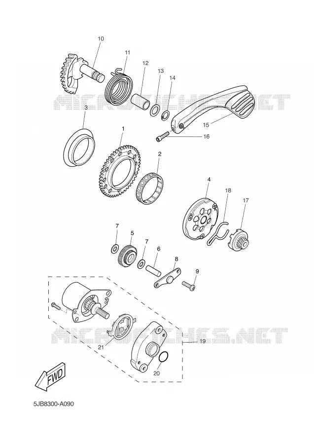 STARTMOTOR Yamaha SCOOTER 50 2002 WHY  YH50 WHY